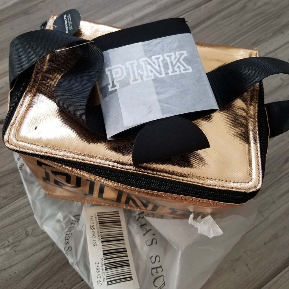 PINK mini cooler/lunch bag Rose Gold - Picture 3 of 4